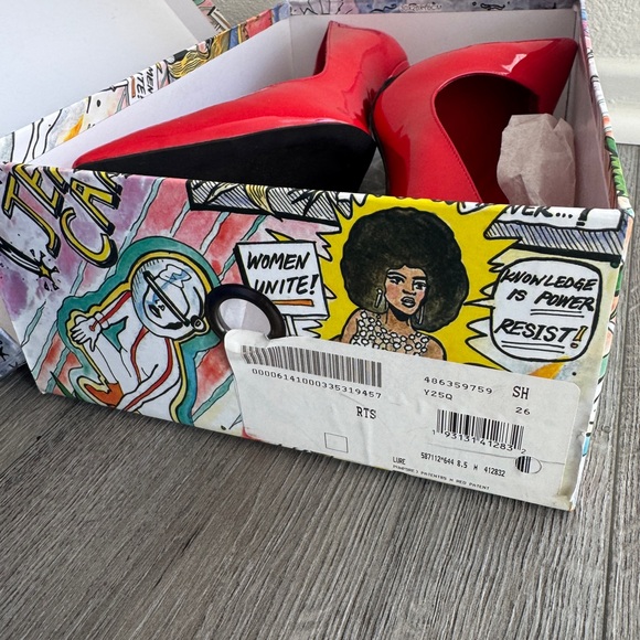 Jeffrey Campbell Glossy Red Heels - Picture 9 of 9